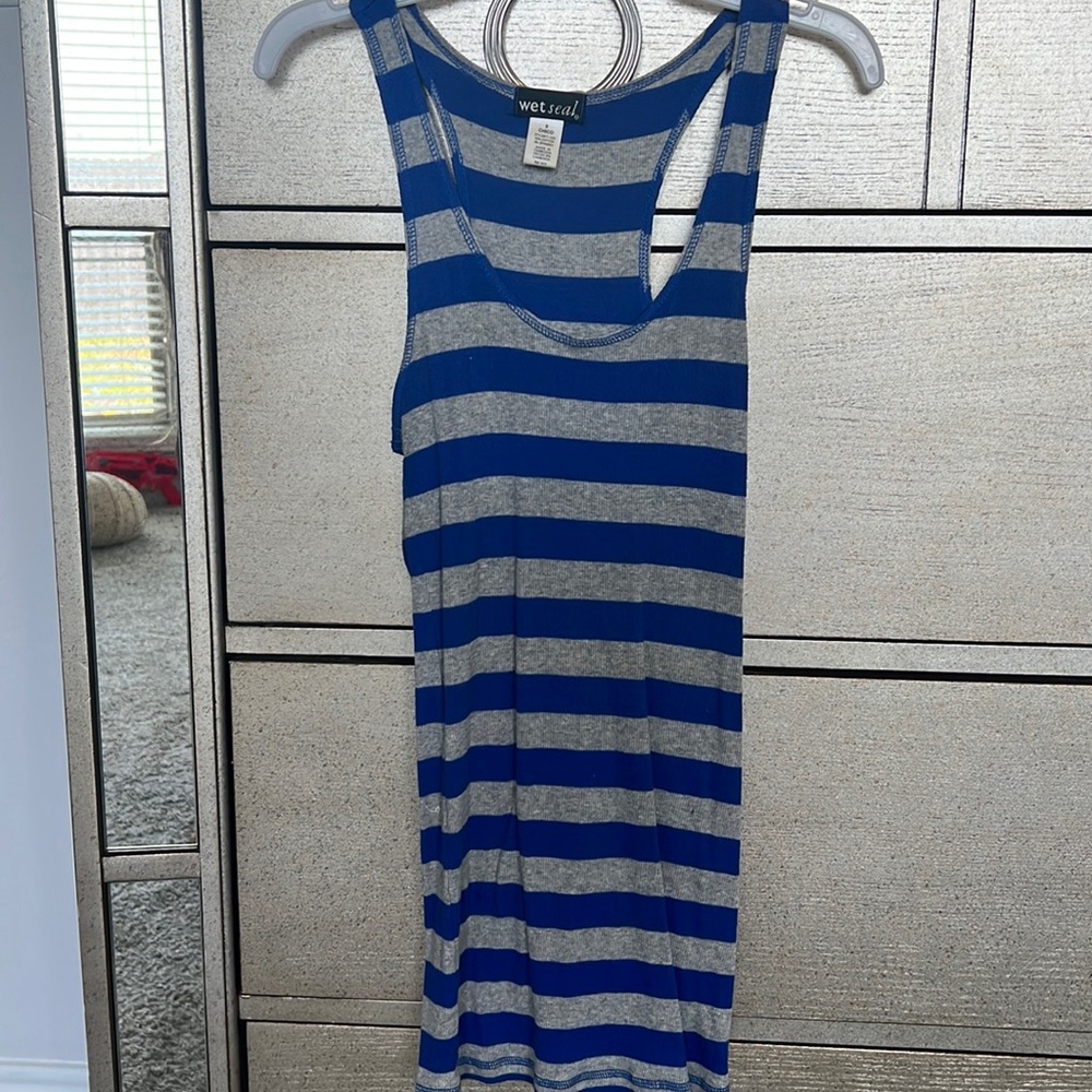 Tight striped tank top from wet seal